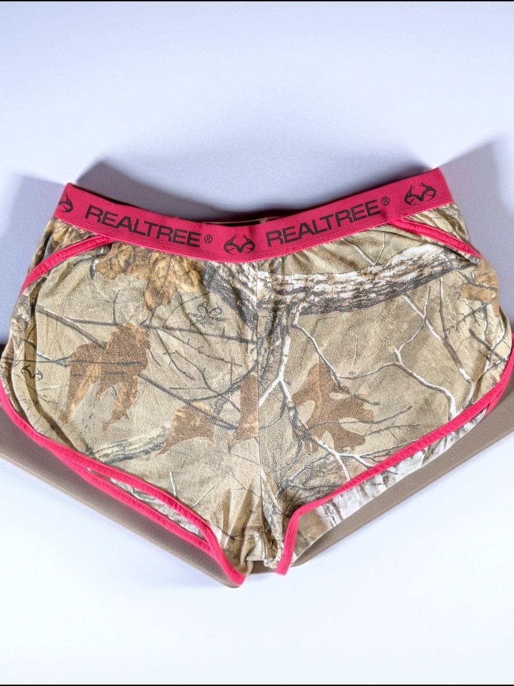 Realtree Camouflage Athletic Shorts  Woodland Pink Women's Size S  Lightweight